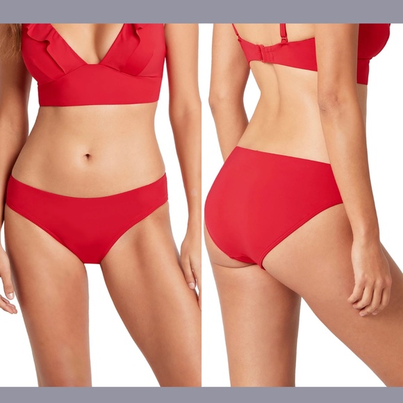 NWT Sea Level [ 4 US/‎ 8 UK ] Essential Regular Bikini Bottoms in Red - Picture 1 of 12